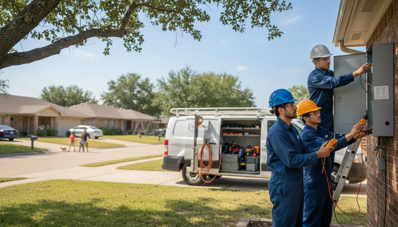 Certified electrician providing emergency electrical services in Percival, IA